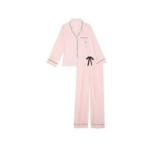 New! Victoria’s Secret Blossom Pink Stripe Flannel Long Pajama 47415